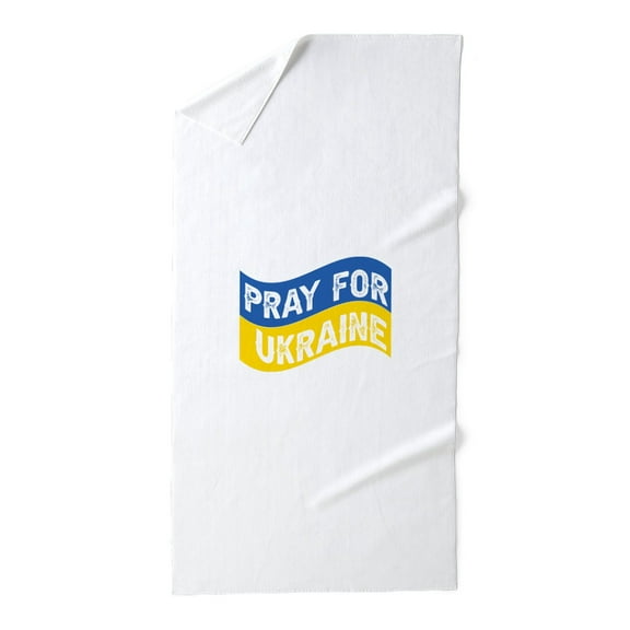 CafePress - Pray For Ukraine - Large Beach Towel, Soft 30"x60" Towel with Unique Design
