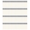 thumbnail image 1 of Lot de 100 brosses à cils jetables en bambou, respectueuses de l'environnement, pour le maquillage, noires, 1 of 4