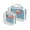 Flamingo Standing, variant on Clear Makeup Bags with Handle Large Opening 2 Pack Set Toiletry Bag Quart Size Bag, for Women Man Traveling Travel Essentials, Toiletries and Other. Flowers Pineapple Summer