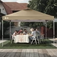 thumbnail image 6 of CROWN SHADES 12x12 Pop Up Canopy Outside Canopy Patented One Push Setup Tent Canopy Sun Shade Beige, 6 of 7