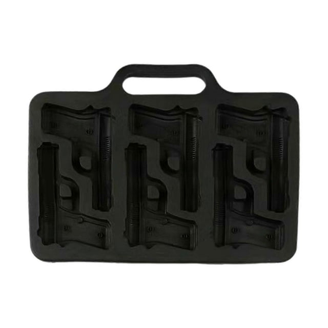 Exciting Ice Molds Ice Cube Tray SiIicone Molds SiIicone Ice Cube Tray Handgun/Slug Shaped Ice Cube Molds for Drinkings