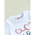 thumbnail image 6 of Coduop Mother's Day Baby Girl Clothes Short Sleeve T-Shirt Tops and Bell Bottoms Pants Outfit Set, 6 of 9