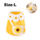 thumbnail image 2 of Camisas de algodón para perros pequeños, ropa de verano para mascotas, bonito chaleco de girasol, camisetas para cachorros y gatos, disfraces para niñas, 2 of 5