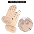 thumbnail image 4 of Guantes de invierno para mujer, guantes de nieve de cachemira con pantalla táctil, guantes térmicos cálidos para ciclismo para mujer 1038, 4 of 5
