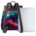 thumbnail image 3 of Fotbe Colorful Surreal Landscape Mochila Bolso con Estampado para Mujer, Mochila Antirrobo de Nylon Impermeable, Bolsa Ligera de Hombro, 3 of 4