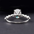 thumbnail image 2 of solitaire jewels 1.7CT Oval Moissanite Solitaire Engagement Ring For Women, 14K White Gold, 2 of 6