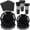 Black, variant on SILKBUT 350 Pcs Light Purple Party Supplies Include Scalloped 9" Lavender Plates 7" Cake Plate Napkins Cups Forks Knives Serve 50 Guest Party Tableware for Wedding Baby Shower Birthday Party