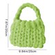 thumbnail image 3 of Bolso tejido para mujer | Bolso estilo crochet | Bolso de hombro artesanal | Bolso tote lavable de PU para uso diario | Bolso cruzado informal para ir de compras, al trabajo y a viajar, 3 of 6