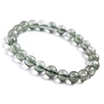 thumbnail image 2 of Natural Green Rutilated Quartz Crystal Stretch Round Beads Bracelet from Brazil 8mm AAAAA, 2 of 2