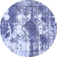 thumbnail image 1 of Ahgly Company Indoor Round Abstract Blue Modern Area Rugs, 8' Round, 1 of 4
