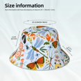 thumbnail image 6 of Kll Insects And Flowers Bucket Hat For Women Men Packable Travel Beach Sun Hat Outdoor Rave Accessories Reflective Fisherman Cap, 6 of 9