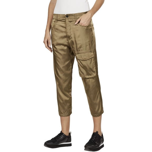 G-Star Raw Womens Boxxa 3D Boyfriend Cargo Pants 25 x 30 Army Green - NWT $170