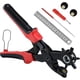 thumbnail image 1 of Leather Hole Punch, Leather Hole Punch With Grinding Handle And 6 Different Dial Hole Sizes, (red), 1 of 5