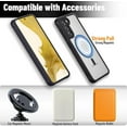 thumbnail image 4 of Magnetic for Samsung Galaxy S22 Case,Slim Strong Magnetic Samsung S22 Phone Case,Soft Frame Matte Back Anti-Fingerprint Shockproof Samsung S22 Case Compatible with MagSafe Accessories, Black, 4 of 13