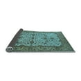 thumbnail image 2 of Ahgly Company Indoor Square Oriental Light Blue Traditional Area Rugs, 4' Square, 2 of 4