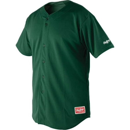 Rawlings Adult Short Sleeve Jersey | Dark Green | MED