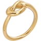 thumbnail image 3 of Anillo de compromiso con nudo celta dorado, talla 7,5, 24 mm, acero de titanio, minimalista, para regalo de joyería., 3 of 4