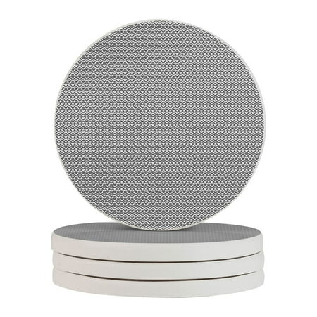

Circular Drink Coasters Set Seigaiha Background Pattern Beautiful Home Decor Diatomite Heat-Resistant Diatomite Protect Table Countertop