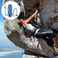 thumbnail image 3 of Climbing Rope with Static Safety Carabiner 10mm Polyester Mountaineering Rope Rescue for Hiking Mountaineering Mountain 10M.., 3 of 5