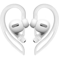 4 Pairs AirPods Pro 2 Ear Hooks【Added Storage Pouch】 Anti-Slip Ear Covers Silicone Accessories Compatible with Apple AirPods Pro 2nd Generation (2 Large 2 Small, White)
