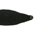 thumbnail image 3 of Wrapables® Hand Knit Floral Headband, Black, 3 of 4