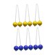 thumbnail image 3 of 6 pelotas de golf de escalera para lanzar, ideales para niños, adultos y familias, para uso en interiores y exteriores. Amarillo y azul, 3 of 8