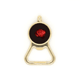thumbnail image 1 of British Barbed Rose Shrub Beer Bottle Cap Opener Stainless Steel Key Chain, 1 of 3