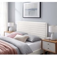 thumbnail image 2 of Tufted Headboard, Twin, White, Velvet, Mid Century Bedroom, Modern Contemporary Boutique HB35662, 2 of 7