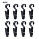 thumbnail image 3 of Ounissouiy Ganchos de Clip ABS de 8 Uds para diversos usos Clip de plástico negro resistente y duradero de amplia aplicación Almacenamiento y organización del hogar, 3 of 6