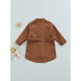 thumbnail image 4 of Seyurigaoka Baby Girl Windbreaker Jacket with Adjustable Belt, Irregular Hem, 4 of 8