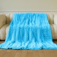 thumbnail image 6 of Faux Fur Luxury Throw Blanket, Double Side Soft Fluffy Shaggy Fuzzy Blanket for Couch Sofa Bed (51" x 63"), 6 of 6