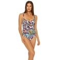 thumbnail image 2 of Bleu Rod Beattie MULTICOLOR Lush Life Shirred One Piece Swimsuit, US 4, 2 of 3