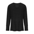 thumbnail image 6 of Patlollav Blouses Women Long Sleeve Solid Color Comfortable Breathable V-Neck Shirt Tops, 6 of 6