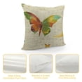 thumbnail image 4 of Qinduosi Watercolor Mushroom Pillow Covers, Botanical Plants Butterfly Cushion Covers for Car RV Camper Office,Glittering Moon Pillowcases Outdoor Pillow Covers White, 4 of 5