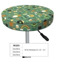 thumbnail image 4 of Picia St. Patrick's day Pattern Round Stool Covers Comfy Seat Covers Stretch Removable Washable Chair Slipcover Round Bar Chair Cushion Cover-12 inch, 4 of 7