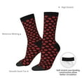 thumbnail image 4 of Fuzoiu Sexy Red Lips Kiss Print Athletic Crew Socks for Men & Women,Casual Crew Socks,Above Ankle Crew Socks for Business, Casual, 4 of 6