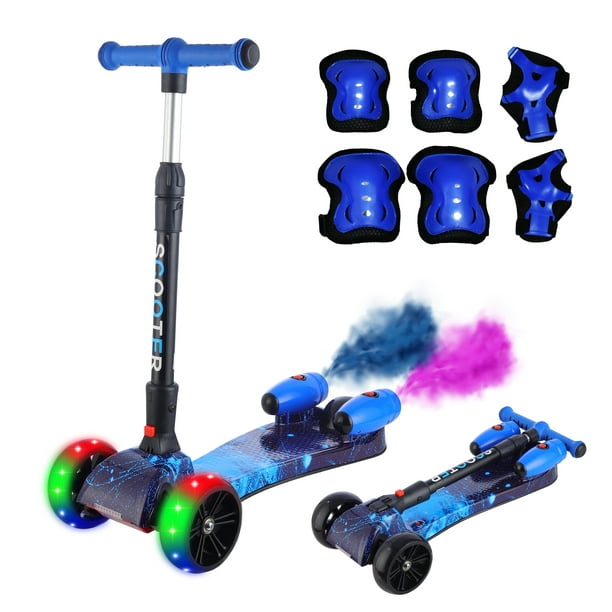 Kinene | Scooter 3 Ruedas para Niños de 3 a 8 Años – Música, Bluetooth, Humo y Luces LED – Modelo KN-819