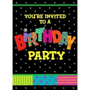 Invitations and Envelopes - 12-Pack, Infinite Birthday