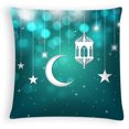 thumbnail image 2 of Funda de almohada de estilo étnico con diseño de luna dorada, de piel de melocotón, estampada, para sofá de casa, cojín de tela para coche, 2 of 6