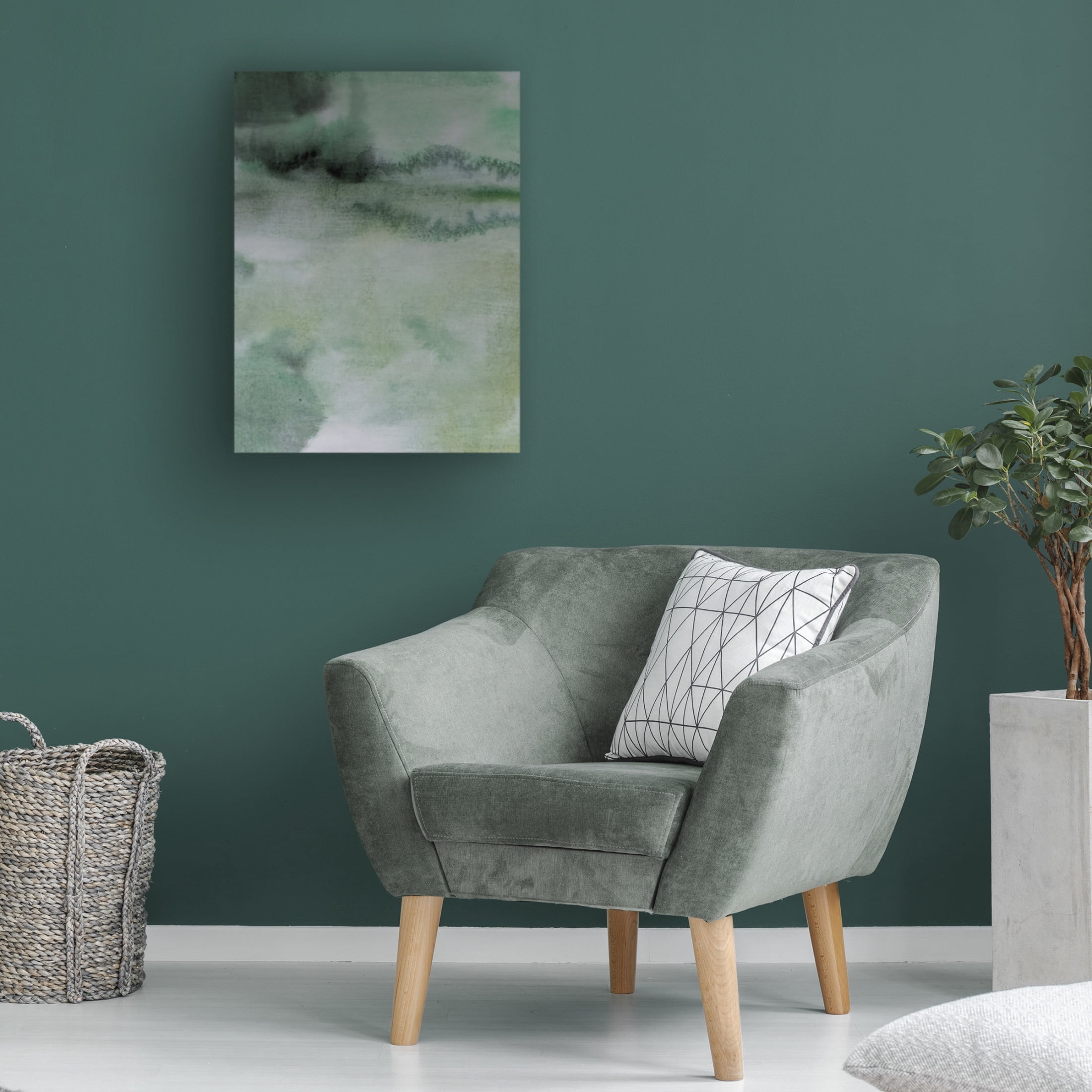 Canvas Wall Art - Maliq 'Spilled Canvas' Wall Art for Living Room, Bedroom, or Office Décor by Trademark Fine Art - 18 x 24 Inches