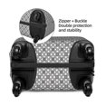 thumbnail image 4 of Haiem Gray Plaid Luggage Cover Printed Suitcase Covers for Luggage Elastic Washable Suitcase Protector Fits 18-32 Inch Luggage-X-Large, 4 of 9