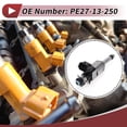 thumbnail image 2 of 1 Pc Inyector de combustible para Mazda CX-3 2.0 2019-2020 Boquilla de combustible No.PE27-13-250 Negra, 2 of 7