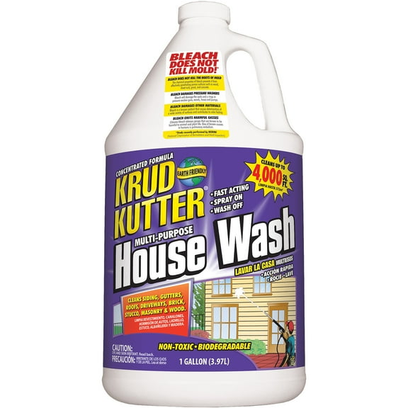 Krud Kutter Multi-Purpose House Wash Cleaner Liquid Concentrate-HW012, 1 Gallon