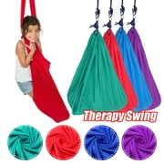 Kids Swing Hammock for Autism PDD ADHD ADD Therapy Cuddle Sensory Children Therapy Elastic Parcel Steady Hanging Seat Swing for Outdoor Indoor