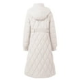 thumbnail image 4 of Winter Coats for Women Puffer Plus Size Waterproof Long Jackets Hooded Warm Winter Coat (White M), 4 of 8