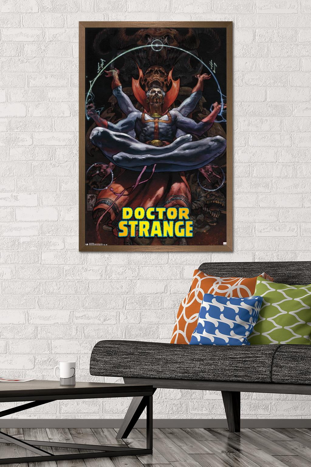 Marvel Comics - Doctor Strange - Meditating Wall Poster, 22.375" x 34", Framed