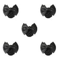 thumbnail image 1 of kurtrusly Bow Work Hair Clips Hair Accessories For And Style Snood Net Elastic Hair Nets Two Bows-black 5Set, 1 of 6