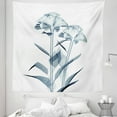 thumbnail image 1 of Teal White Tapestry, X-ray Image of Flower Floral Radiography Uv Different Vision of Mother Earth Print, Fabric Wall Hanging Decor for Bedroom Living Room Dorm, 5 Sizes, Teal White, by Ambesonne, 1 of 1