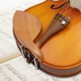 thumbnail image 1 of Chinrest Bracket, Violin Chinrest, Ear Shape Wood+Metal For Violin, 1 of 8