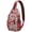Red-1, variant on Boho Daisy Sling Bag - Artistic Vintage Flower Chest Bag with Versatile Wear & Durable Design - Sunny Daypack for Spring, Summer, Autumn Travel